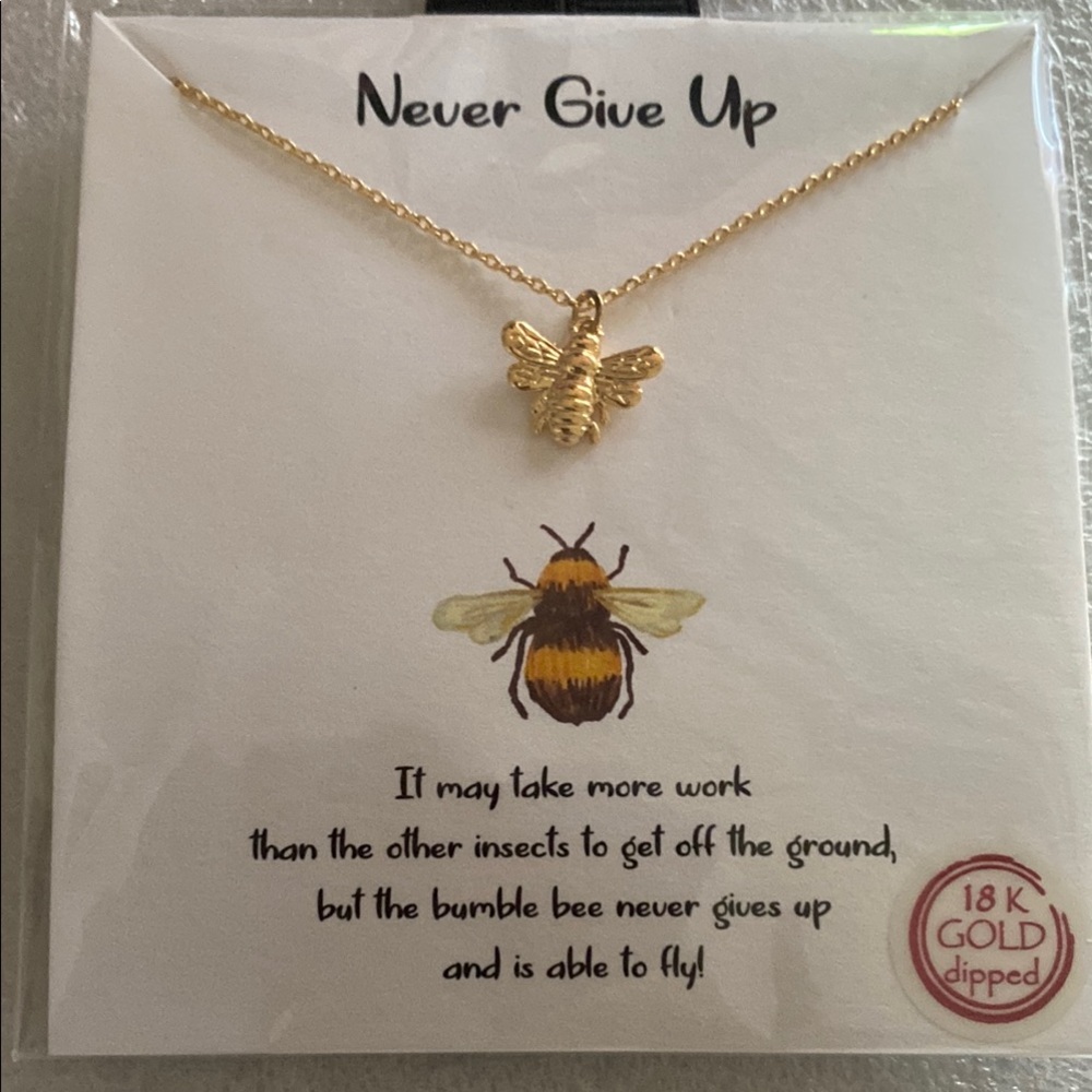 Gold Bumblebee Necklace